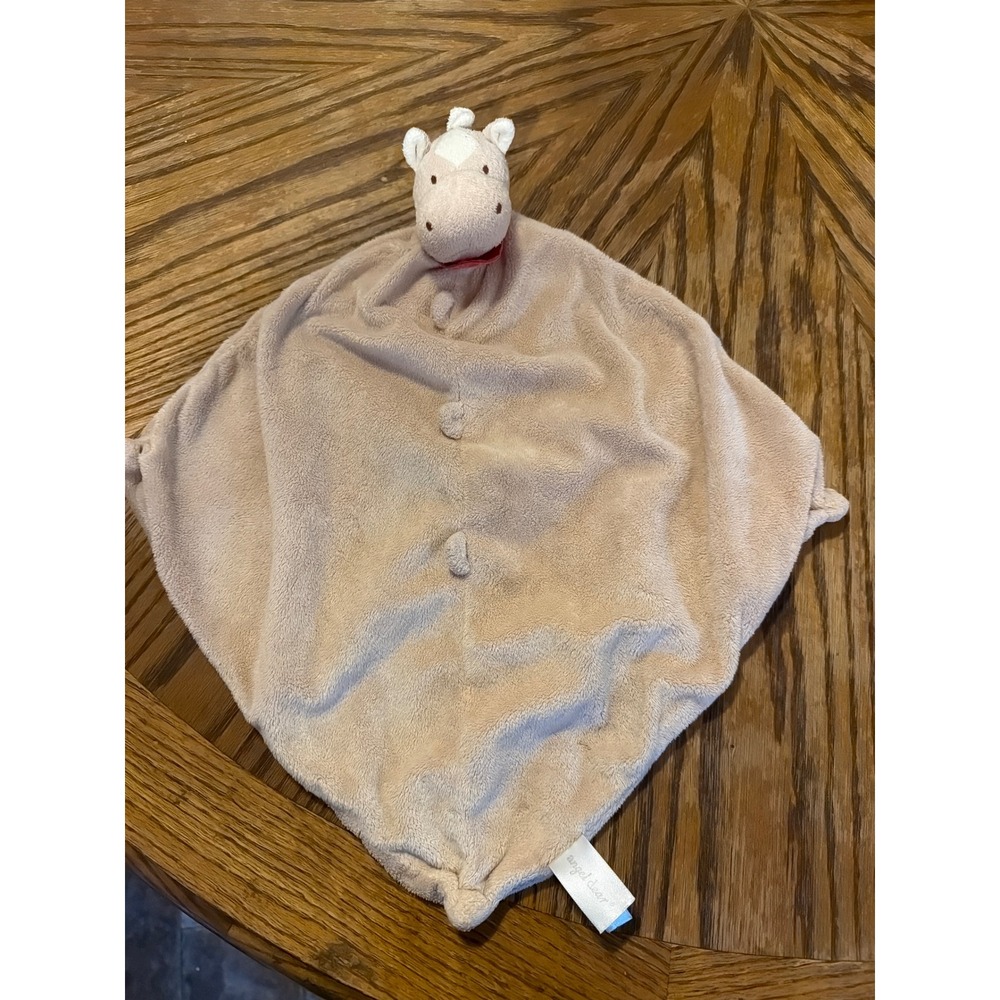 Angel Dear Giraffe Baby Security Blanket Tan Plush Lovey Snuggler Blankie